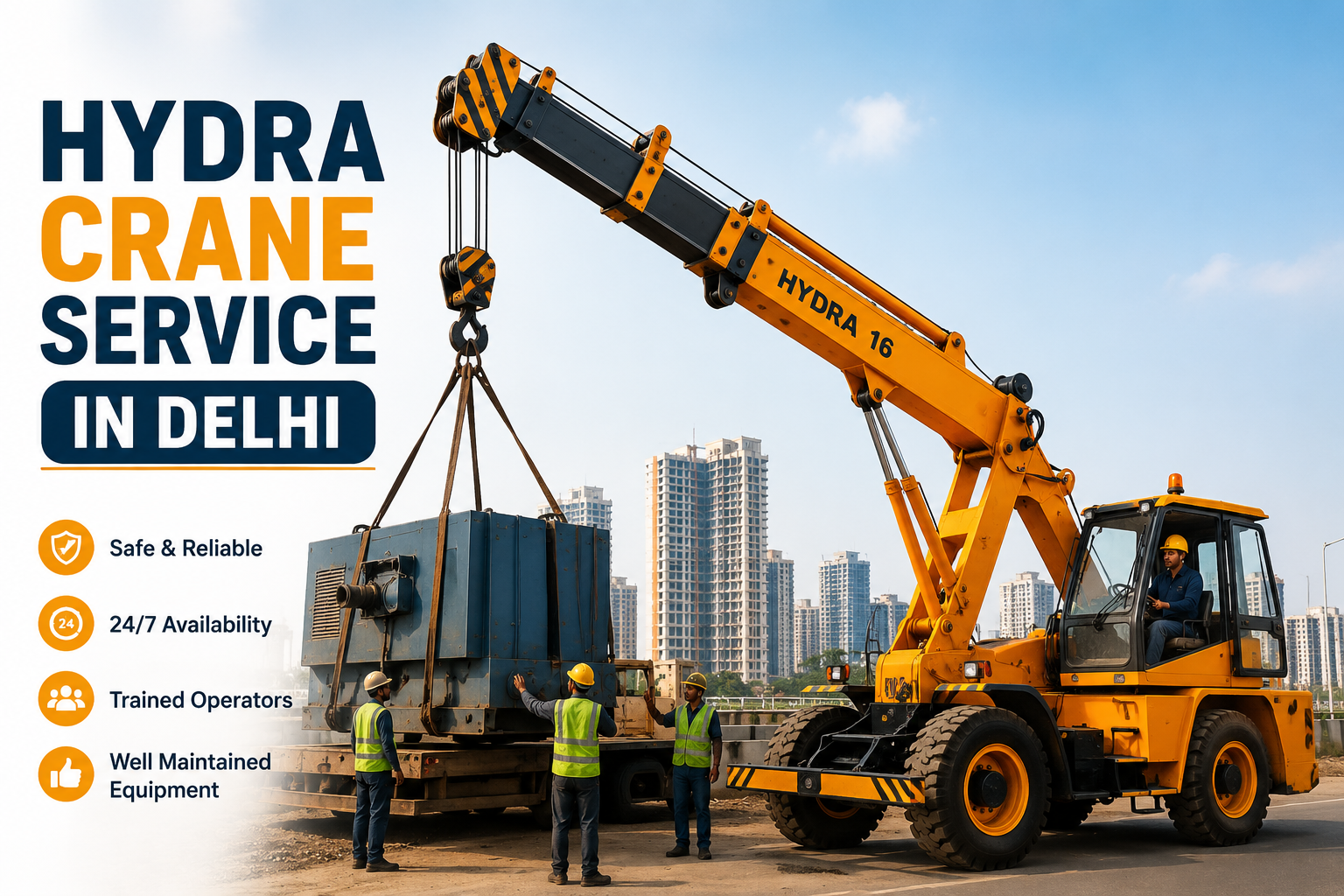Hydra Crane Service in Delhi